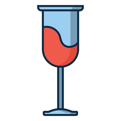 Wine cup glass icon PNG Design