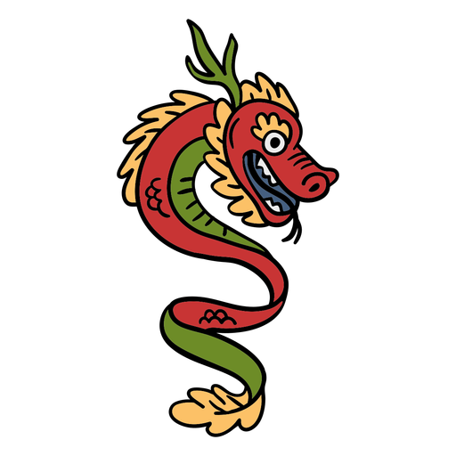 Hand drawn chinese dragon