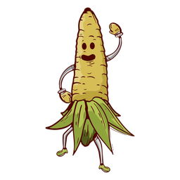 Caraca de milho desenhada à mão Desenho PNG