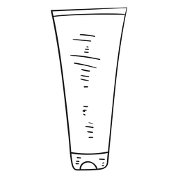 Traço de tubo de tinta desenhado à mão Desenho PNG