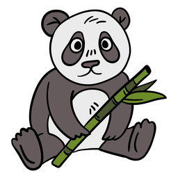 Design PNG E SVG De Cabeça De Urso Panda Desenhada à Mão Para