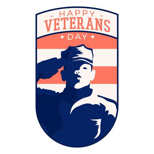 Download Happy veteran day badge - Transparent PNG & SVG vector file