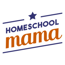 Homeschool mama lettering PNG Design