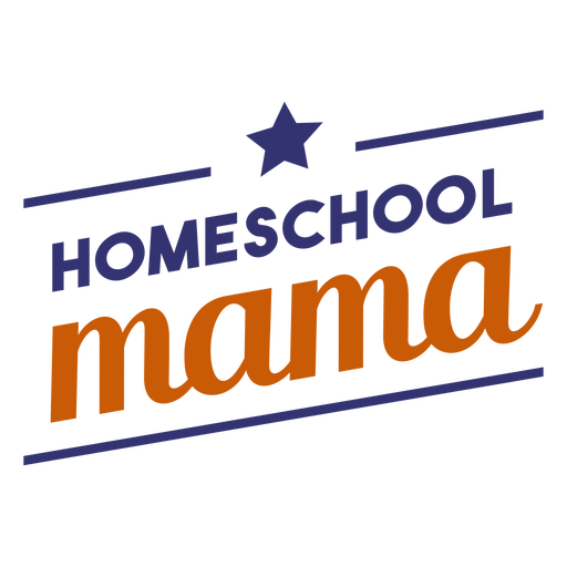 Homeschool Mama Schriftzug PNG-Design