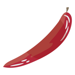 Símbolo plano de pimiento rojo Diseño PNG