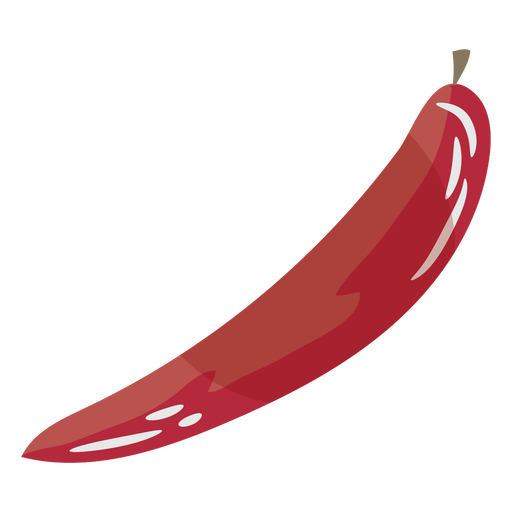 S?mbolo de pimenta vermelha plana Desenho PNG