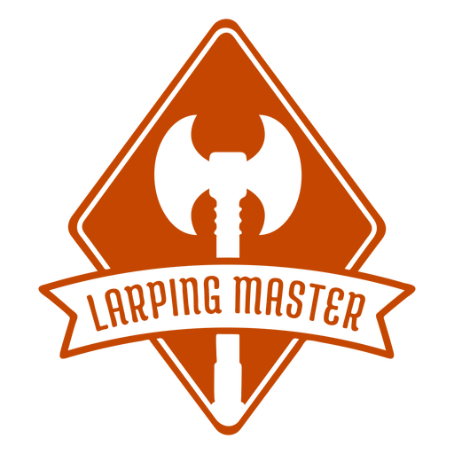 Distintivo de machado de mestre Larping Desenho PNG