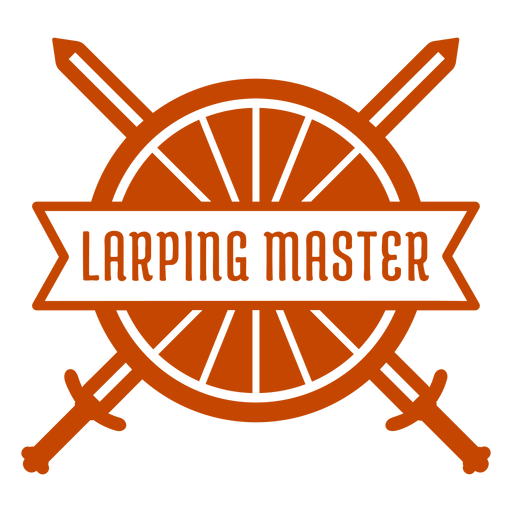 Larping master sword shield badge PNG Design