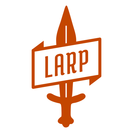 Emblema de estandarte de espada Larping Desenho PNG