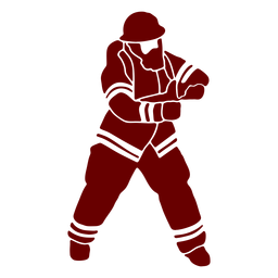 Mask firefighter silhouette PNG Design