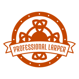 Insignia de glifo de larper profesional Diseño PNG
