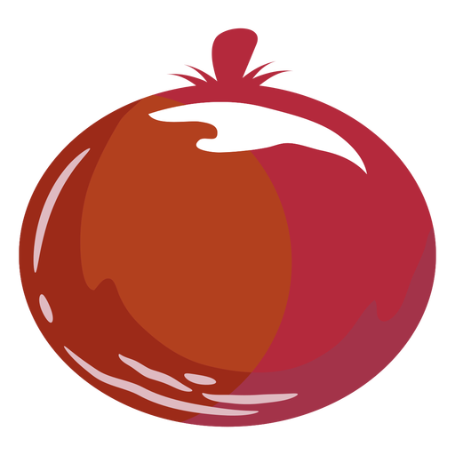 Red onion flat symbol PNG Design