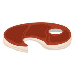 Steak red flat PNG Design Transparent PNG