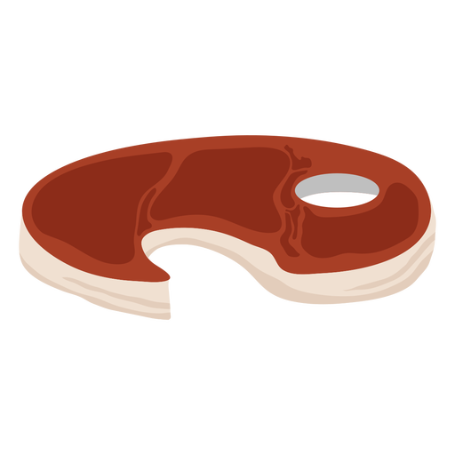 Filete rojo plano Diseño PNG