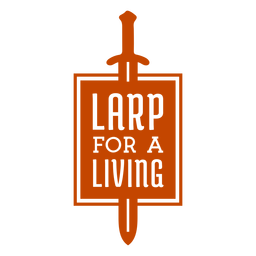 Schwert Larp für lebendes Abzeichen PNG-Design