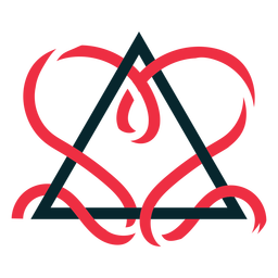 Triangle ribbon adoption symbol PNG Design