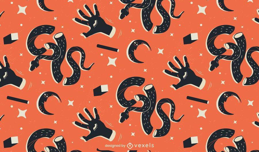 snakes and hands pattern design snakes and hands pattern design