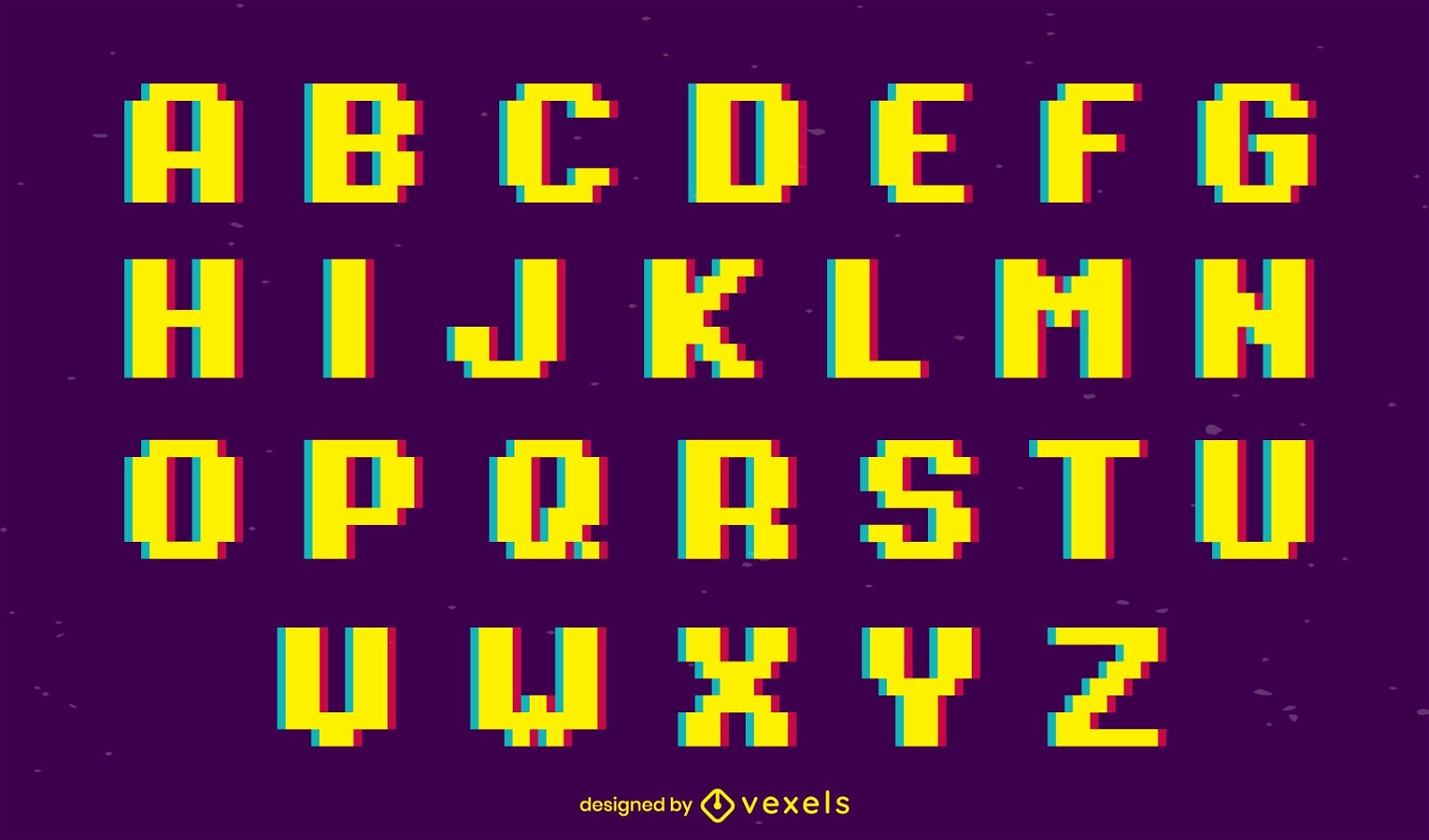 Gaming Alphabet Buchstaben gesetzt