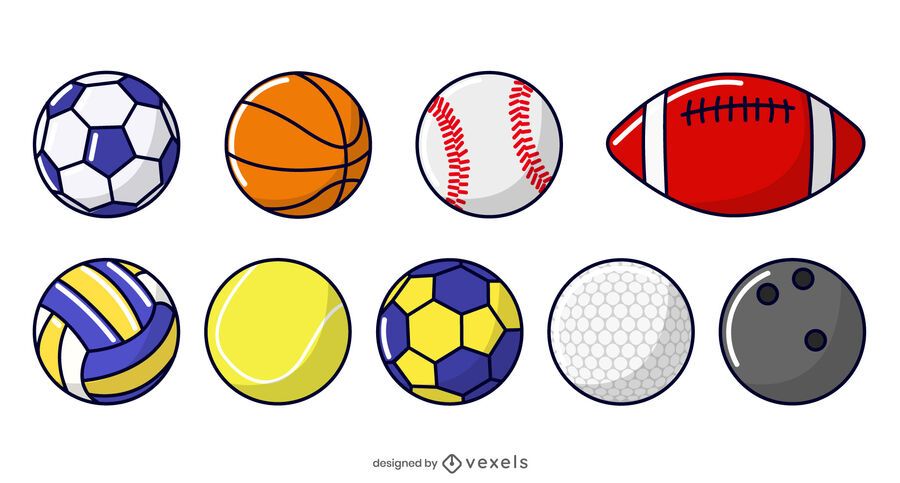 sport balls illustration set sport balls illustration set