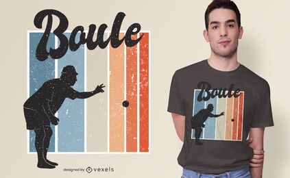 Petanque game t-shirt design