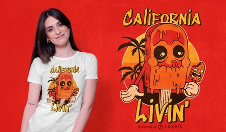california ice cream t-shirt design california ice cream t-shirt design