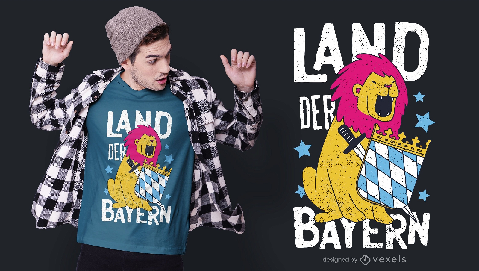 Bayern deutsches T-Shirt Design