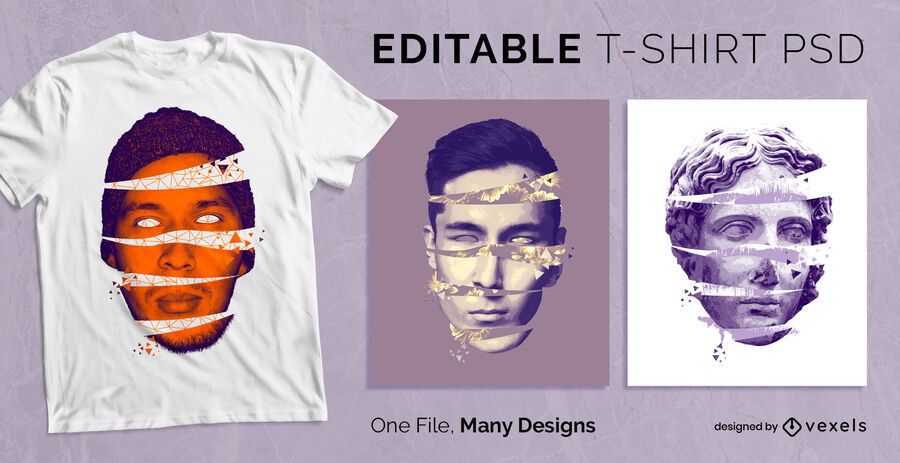 Open Head Creative T-shirt PSD Open Head Creative T-shirt PSD