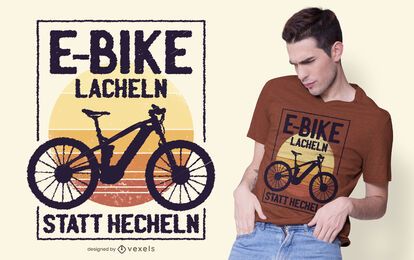 Diseño de camiseta de cita divertida de E-bike Diseño de camiseta de cita divertida de E-bike