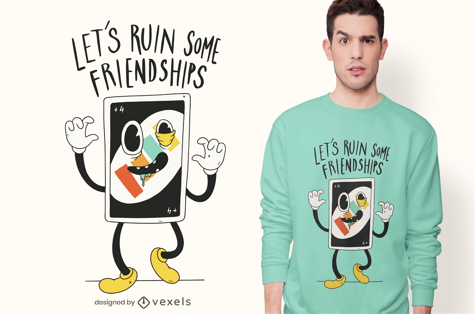 Ruinieren Sie Freundschaften lustiges T-Shirt Design