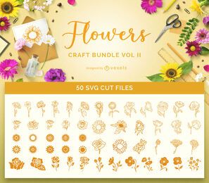 Flowers Bundle Craft Bundle Vol 2 Flowers Bundle Craft Bundle Vol 2