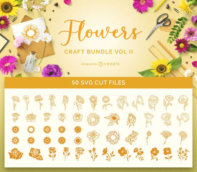 Flowers Bundle Craft Bundle Vol 2 Flowers Bundle Craft Bundle Vol 2