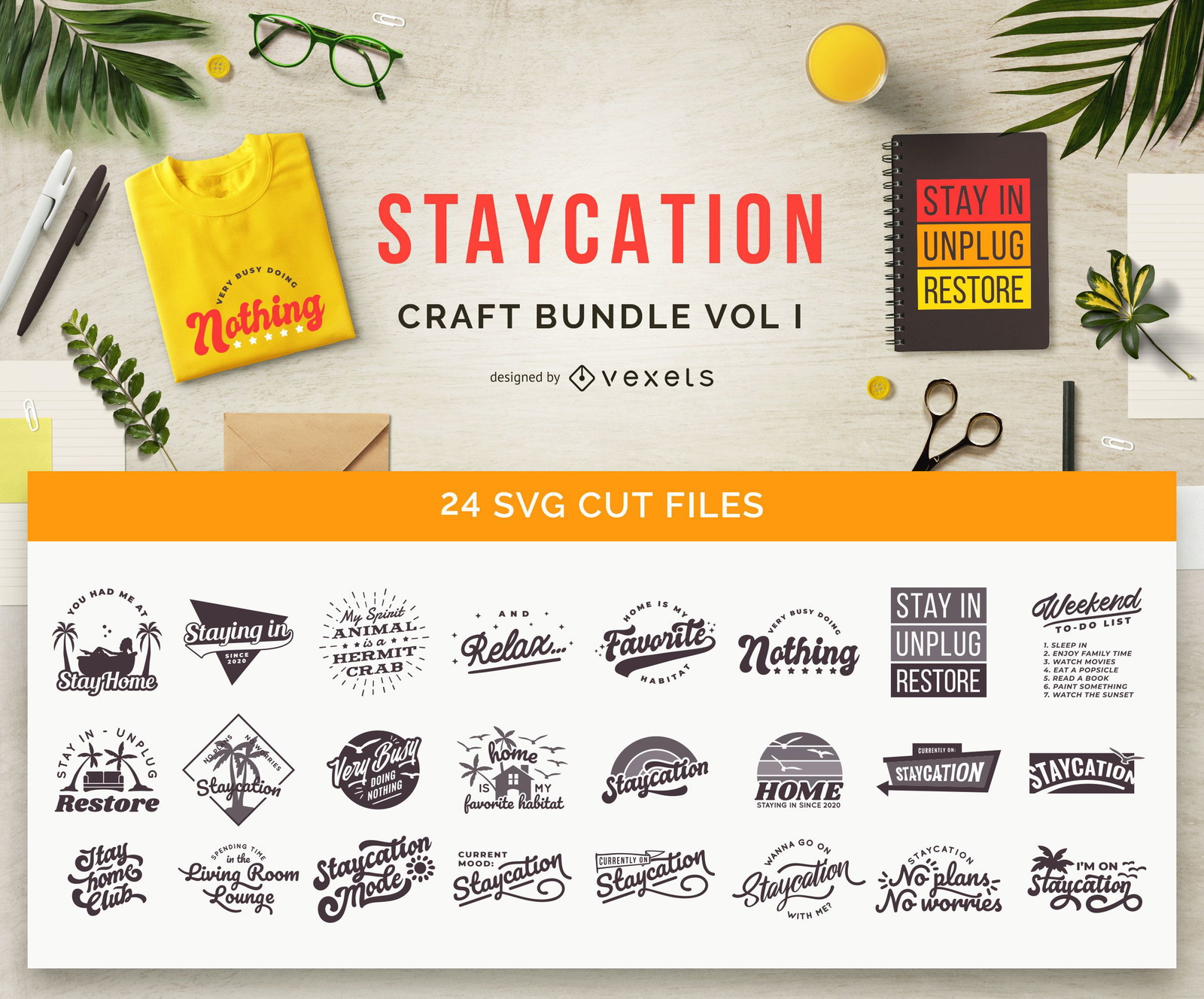 Download Staycation Craft Bundle Vol 1 Vector Download