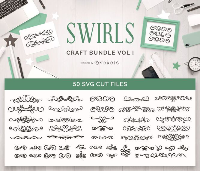 Swirls Craft Bundle Vol 1 Swirls Craft Bundle Vol 1