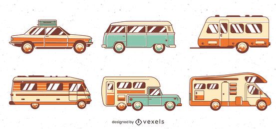 Paquete de vehículos Vintage Road Trip Paquete de vehículos Vintage Road Trip
