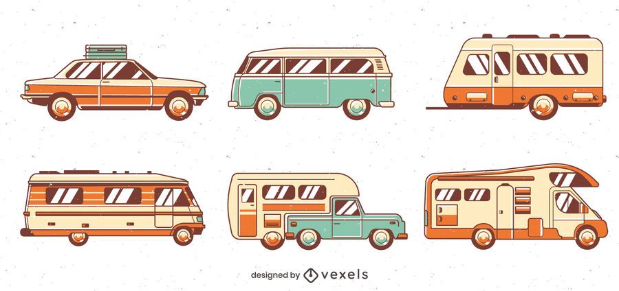 Vintage Road Trip Vehicles Pack Vintage Road Trip Vehicles Pack