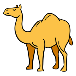 Símbolo de egipto camello dibujado a mano Diseño PNG