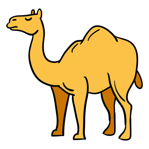 Hand drawn camel egypt symbol PNG Design