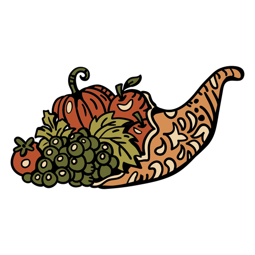 Hand Drawn Cornucopia Transparent Png Svg Vector File