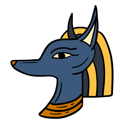 Hand Gezeichnetes Agyptisches Anubis Kopfsymbol Transparenter Png Und Svg Vektor