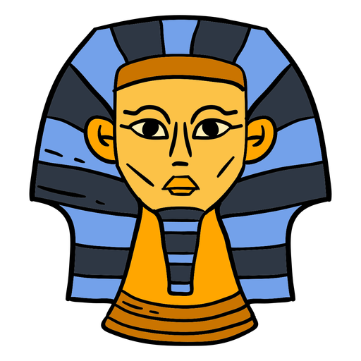 Hand drawn egypt sphinx head symbol - Transparent PNG & SVG vector file