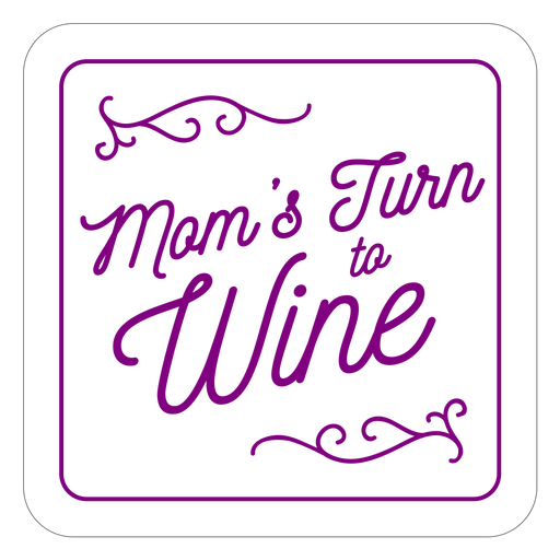 Mamá se ha convertido en posavasos de vino Diseño PNG