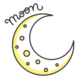 Luna simple sistema solar luna Diseño PNG
