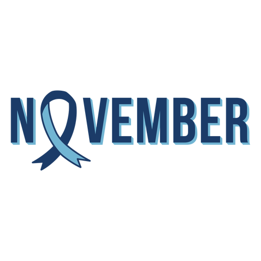 November ribbon men health PNG Design