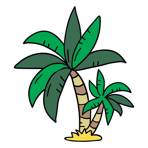 Palme Hand gezeichneter Baum PNG-Design