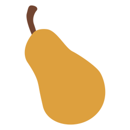 Pear fruit flat pear PNG Design