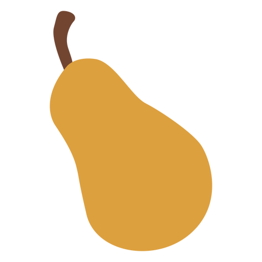 Birnenfrucht flache Birne PNG-Design