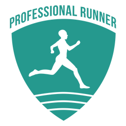 Prefessional runner badge Transparent PNG