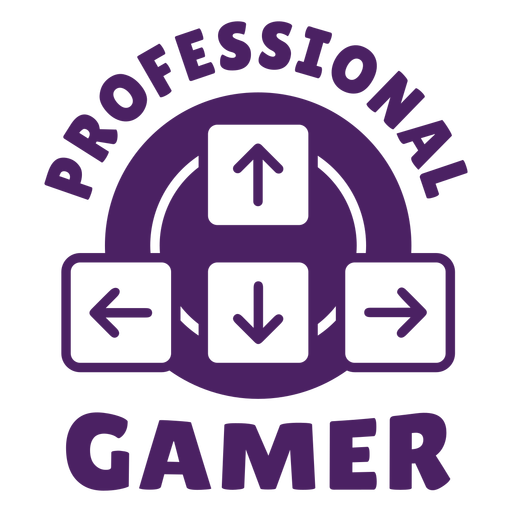 Professionelles Spielerabzeichen lila PNG-Design