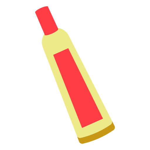 Red chemical tube flat icon