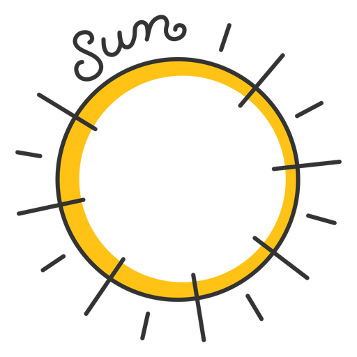 Sonne Sonnensystem PNG-Design
